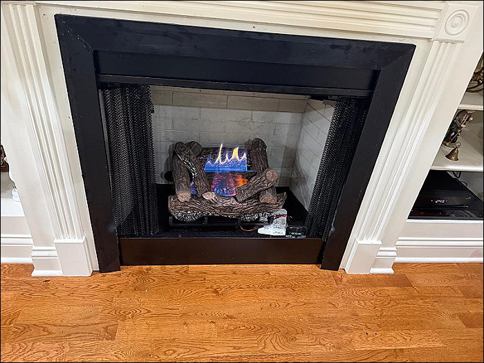 Clean fireplace after a maintenance visit