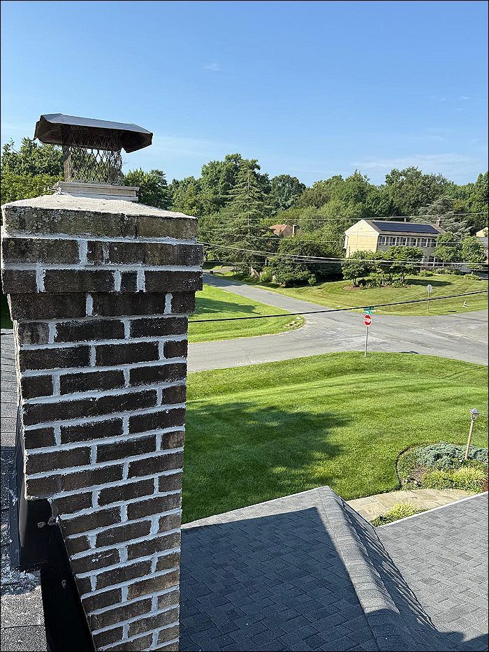 Brick chimney on a Toronto-area home